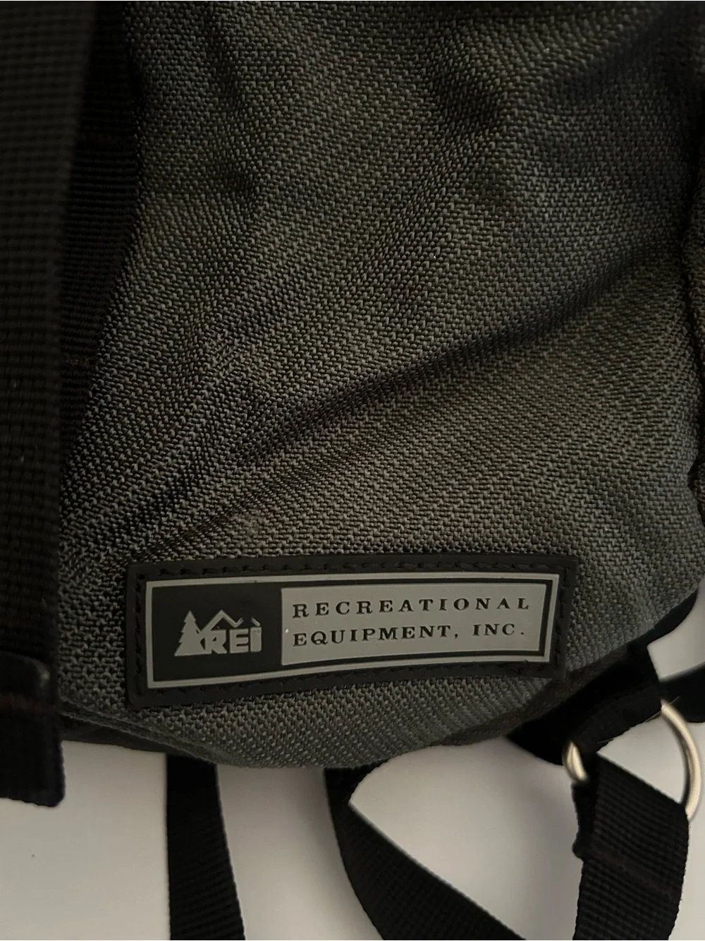 Rei Backpack Black Gray Multi Pocket Hiking Camping Outdoor Travel  Good pre own